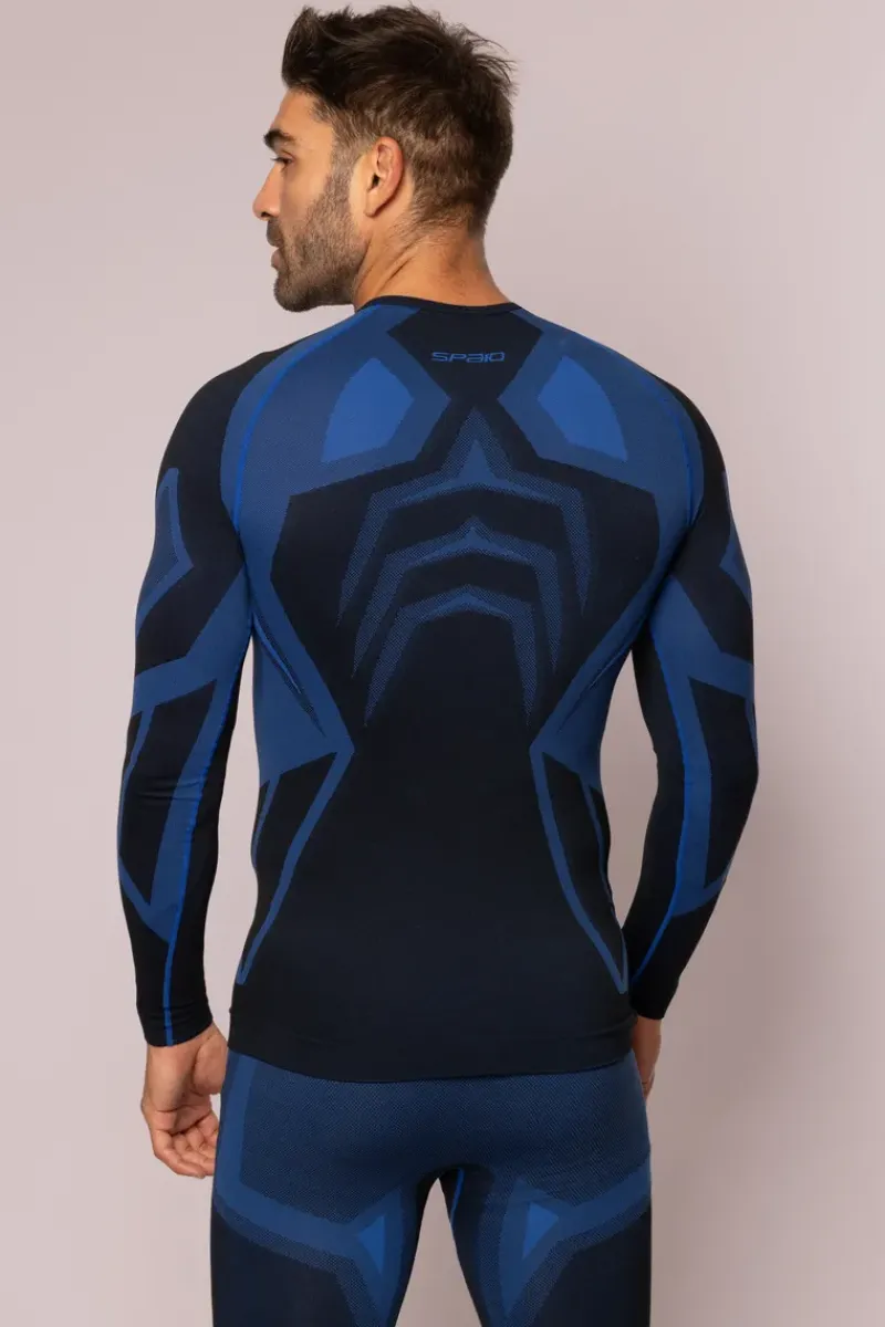 Spaio CONFIDENCE 2.0 THERMOACTIVE LONGSLEEVED T-SHIRT BLACK ROYAL BLUE | Women Tops | Tops