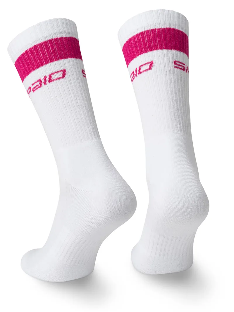 Spaio FLEX 02 SOCKS WHITE/VIVA MAGENTA | Women Socks | Training