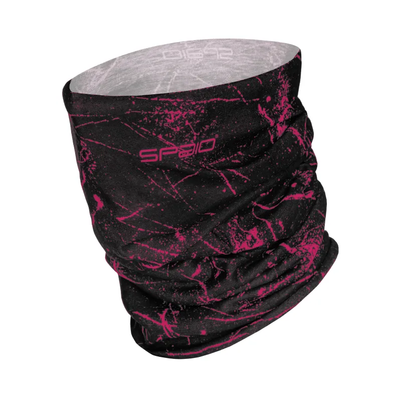 Spaio POWERFUL MULTIFUNCTIONAL HALF BALACLAVA BLACK/PINK | Women Trekking | Running