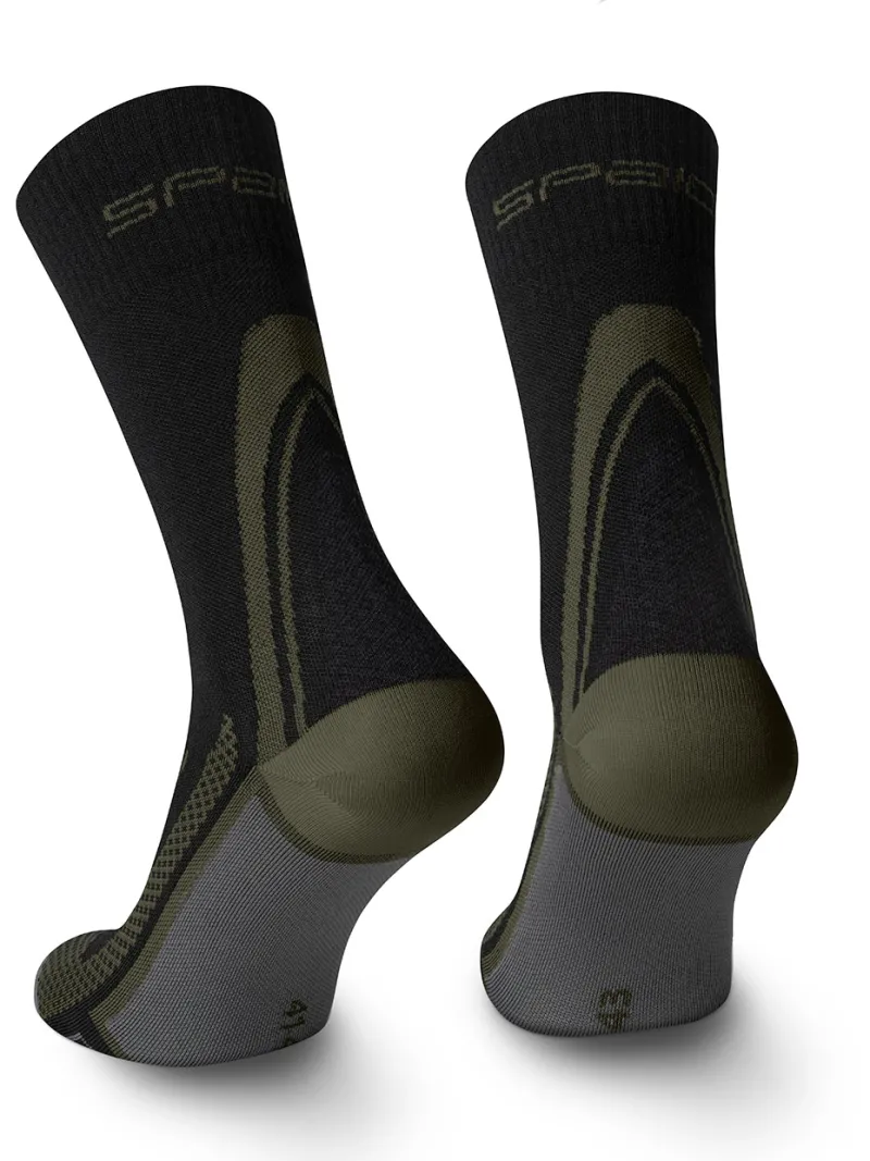 Spaio TREKKING COMPRESSION SOCKS TACTICAL BLACK/KHAKI | Women Trekking | Survival