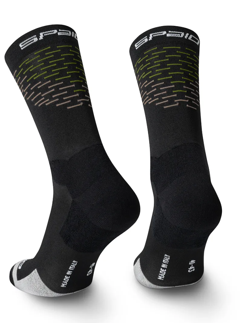 Spaio TREKKING SOCKS MERINO BLACK/WHITE/GREEN | Women Trekking | Winter Sports
